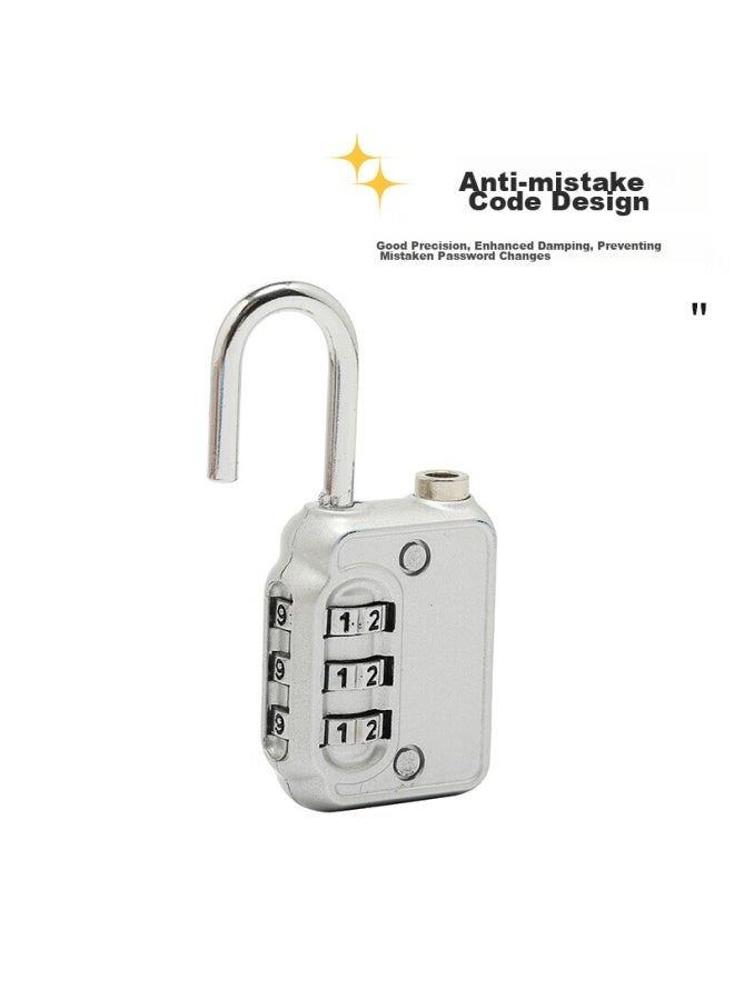 Forty thousand kilometers 40,000 Km Combination Padlock Anti-theft Travel Luggage Lock Suitcase Backpack Padlock Gym Locker Combination Lock Sw3105 Black  - Image 5