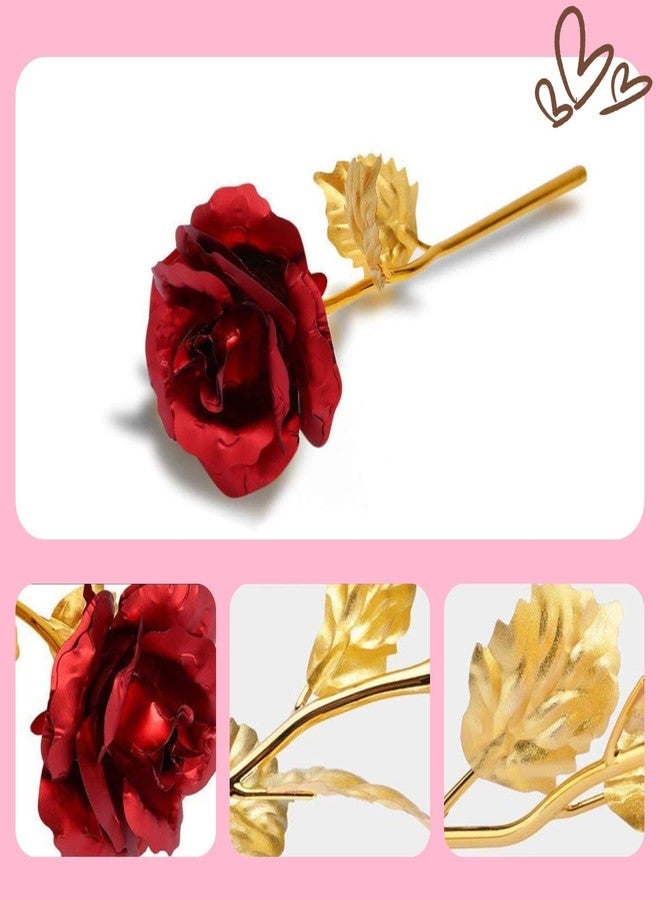 ascension Plastic Red Rose for Valentine Day Gift Artificial Flower Valentine Gifts for Girlfriend Boyfriend Husband Wife Valentine Week Rose Day Gifts Rose Flower for Loved Once - Image 2