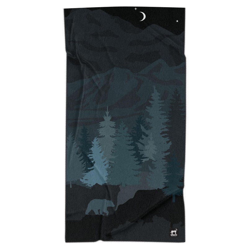 Sprints Athletic Running Towel, Full-Sized, Car Seat Cover - Performance Microfiber (Nightfall Grizzly) - Image 5