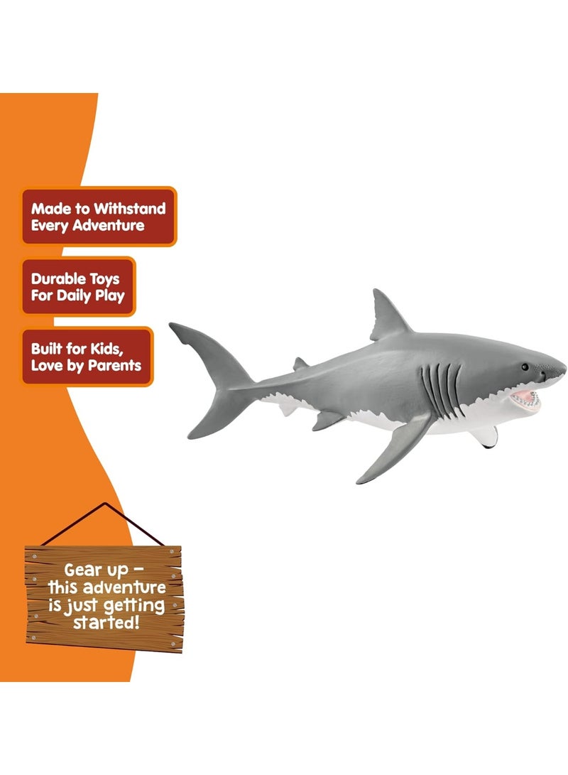 Schleich تمثال سمكة القرش البيضاء العظيمة من شلايش - Image 1