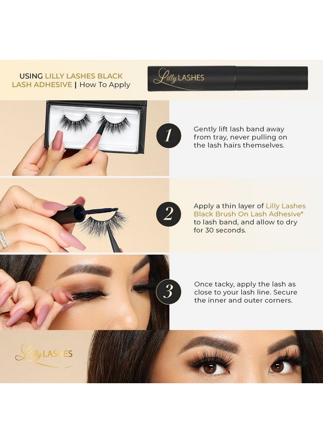 Lilly Lashes - Milan 3D Mink Lashes - Mink Eyelashes, The Original Lilly Lash, Wispy Lashes Natural Look, Reusable Eyelashes Up To 25X, Fluffy Eyelashes, Strip Lashes - Lash Glue Not Included - Image 1