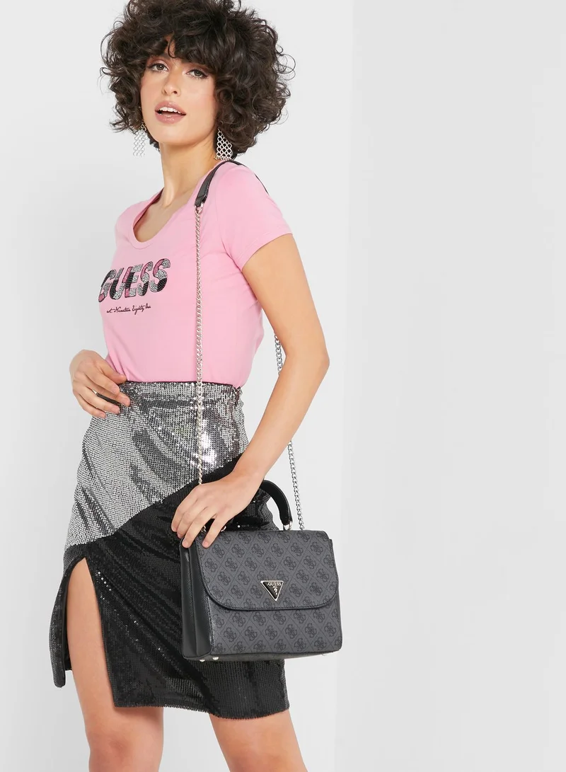 GUESS Cordelia Logo Flap Over Crossbody