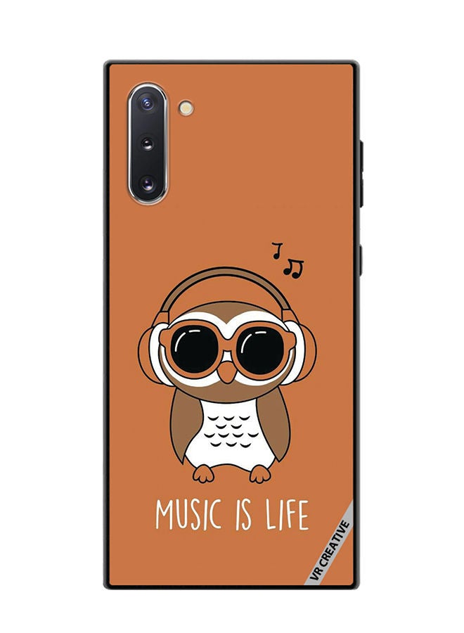 Protective Case Cover For Samsung Galaxy Note10 5G Music Is Life Design Multicolour