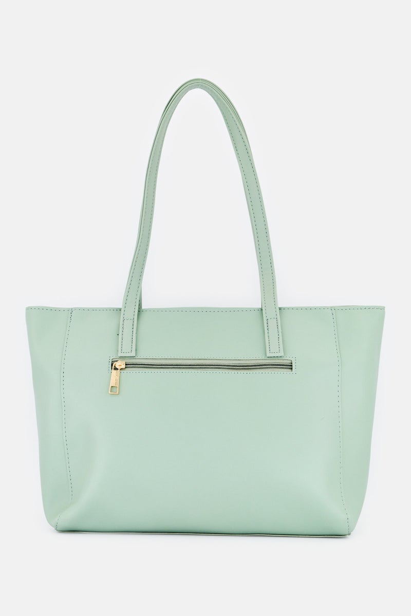 Lavie حقيبة توت نسائية بشعار العلامة التجارية بيتولا، أخضر مريمي - Image 2