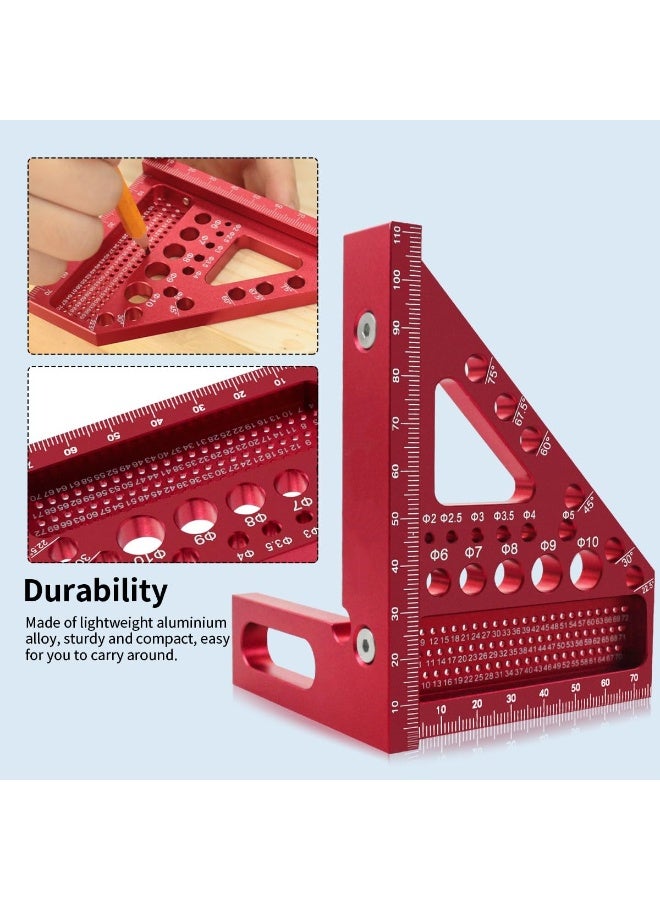 Ru syanl High Precision 3D Carpenter Ruler – Multi-Angle Measuring Square with Pin for Woodworking, Construction, DIY, Crafts (Metric) - Image 2
