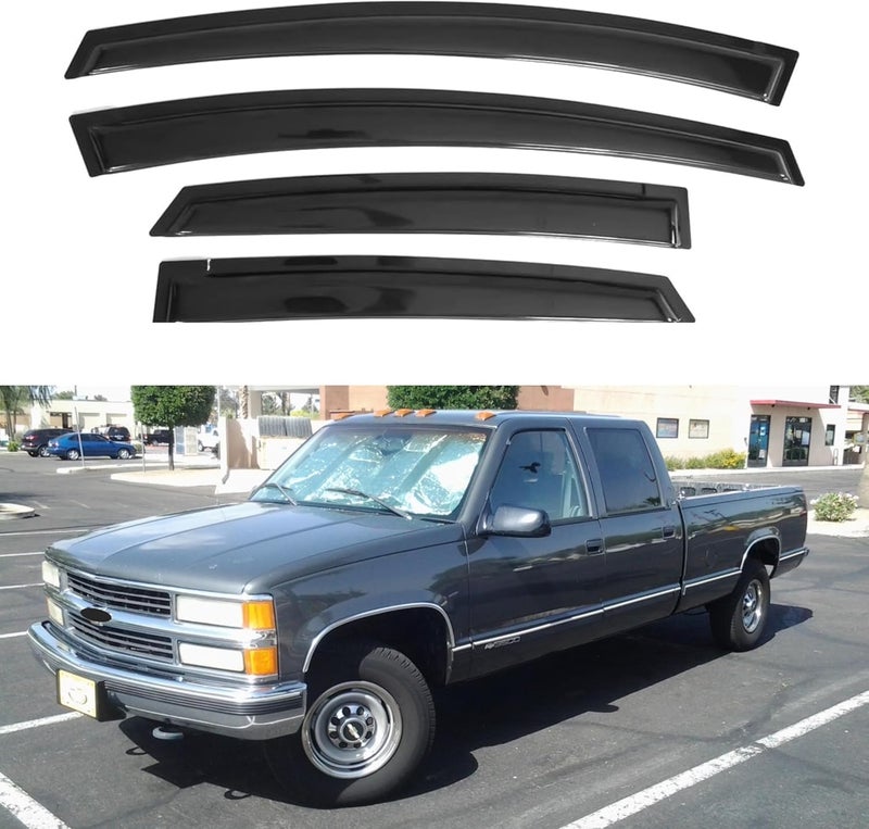 Immortal Group حاجب نافذة IG لسيارات شيفروليه تاهو/GMC يوكون من 1995-2000 و C/K1500/2500/3500 سوبربان من 1992-2000 و كاديلاك إسكاليد/يوكون دينالي كرو كاب من 1999-2000 - Image 1