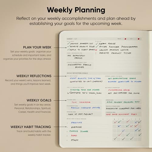 PRODUCTIVITY STORE Dated, 2026 Planner, 8.5" x 11" - The #1 Productivity Planner to Achieve Your 2026 Goals - Planner 2026-2027 by PRODUCTIVITY STORE (A4, GREY) - Image 4