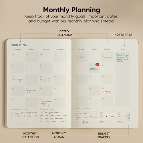 PRODUCTIVITY STORE Dated, 2026 Planner, 8.5" x 11" - The #1 Productivity Planner to Achieve Your 2026 Goals - Planner 2026-2027 by PRODUCTIVITY STORE (A4, GREY) - Image 5