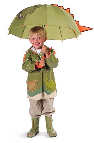 Kidorable Dinosaur Umbrella, Green, One Size - Image 3
