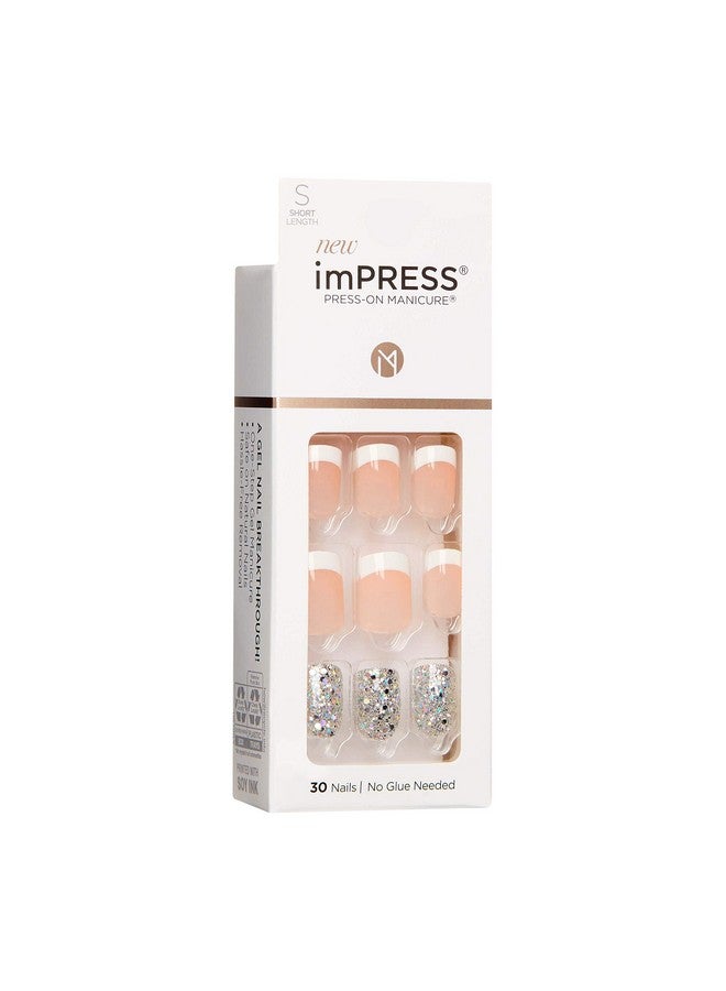 Impress Press Presson Manicure Nail Kit Purefit Technology Short Presson Nails Time Slip' Includes Prep Pad Mini Nail File Cuticle Stick And 30 Fake Nails - Image 2