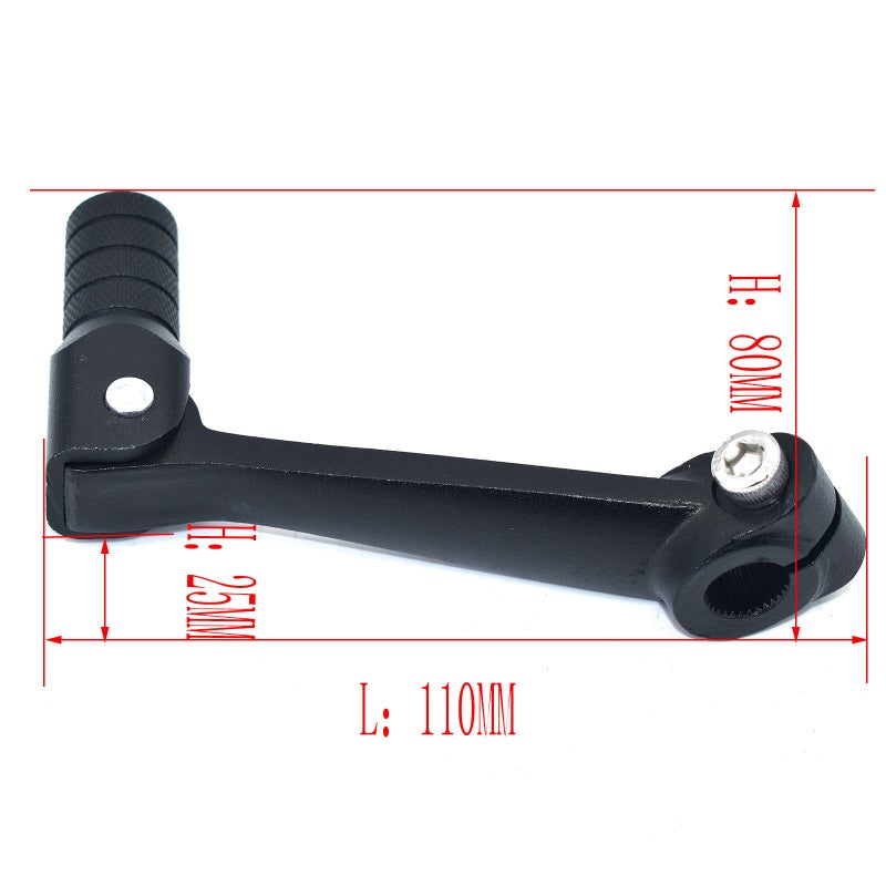 PPR PIT PRO RACING Kayo CNC Aluminum Foldable Gear Shift Fit for T2 T4 T4L TTR 125 Zonshen 250cc ATVPedal Shift Lever Silver - Image 4