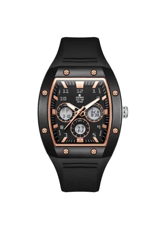 أسترو Astro A24806-PPBBK Kids Analog-Digital Display Watch & Polyurethane Strap Black