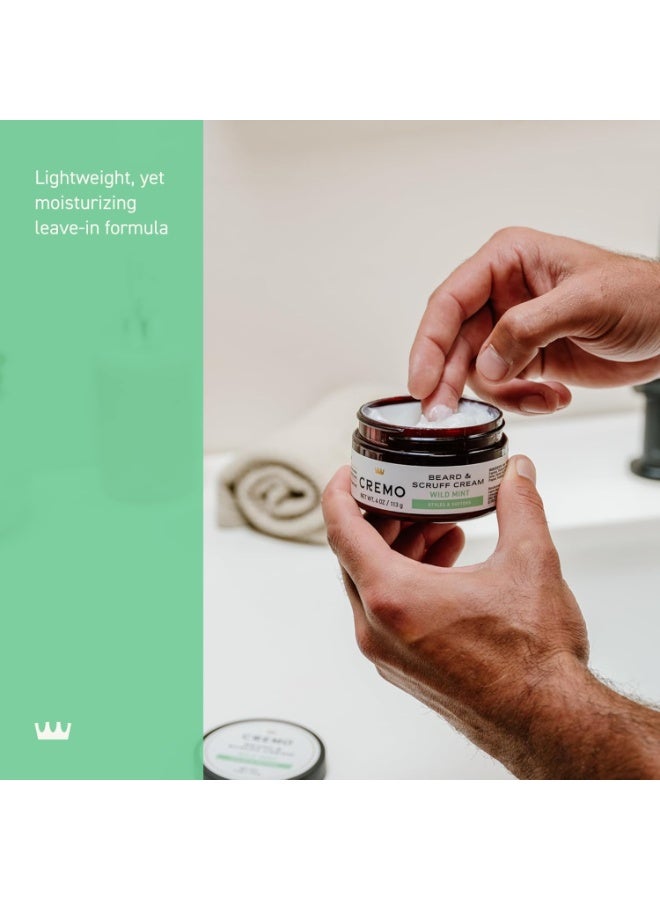 Cremo Beard & Scruff Cream, Wild Mint, 4 Ounce (Pack of 1) - Soothe Beard Itch, Condition and Offer Light-Hold Styling for Stubble and Scruff (Product Packaging May Vary) - Image 5