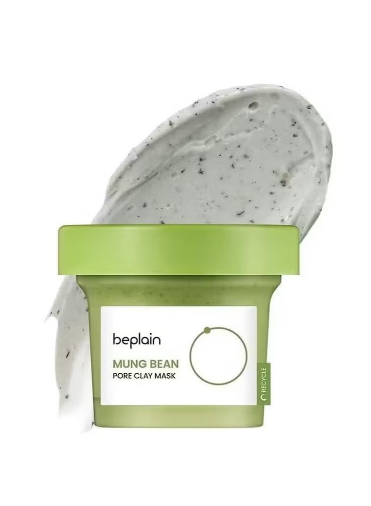 beplain Mung Bean Pore Clay mask 120ml, Wash Off Mask for Blackhead and Whitehead Care, Gently Exfoliate and Tighten Pores - Image 1