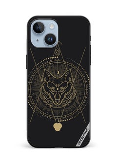 Protective Case Cover For Apple iPhone 15 Plus Wolf Totem Design Multicolour