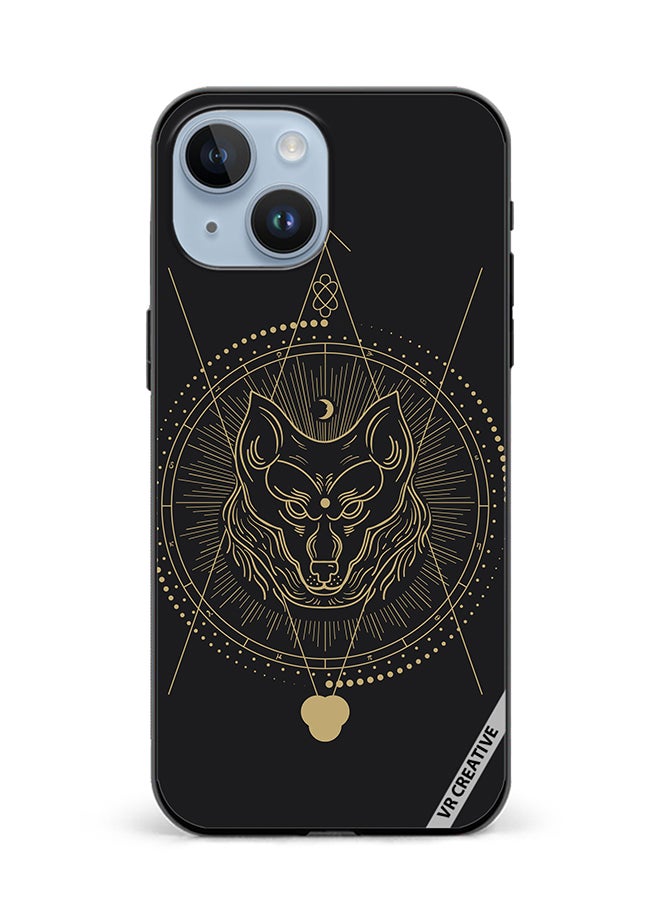 VR CREATIVE - Protective Case Cover For Apple iPhone 15 Plus Wolf Totem Design Multicolour - Image 1