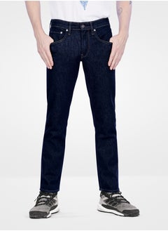 Web Denim Web Denim Dark Blue Mid Waist Regular Fit Straight Jeans Fashionable Relaxed Fit Denim Pant For Men  - Image 2