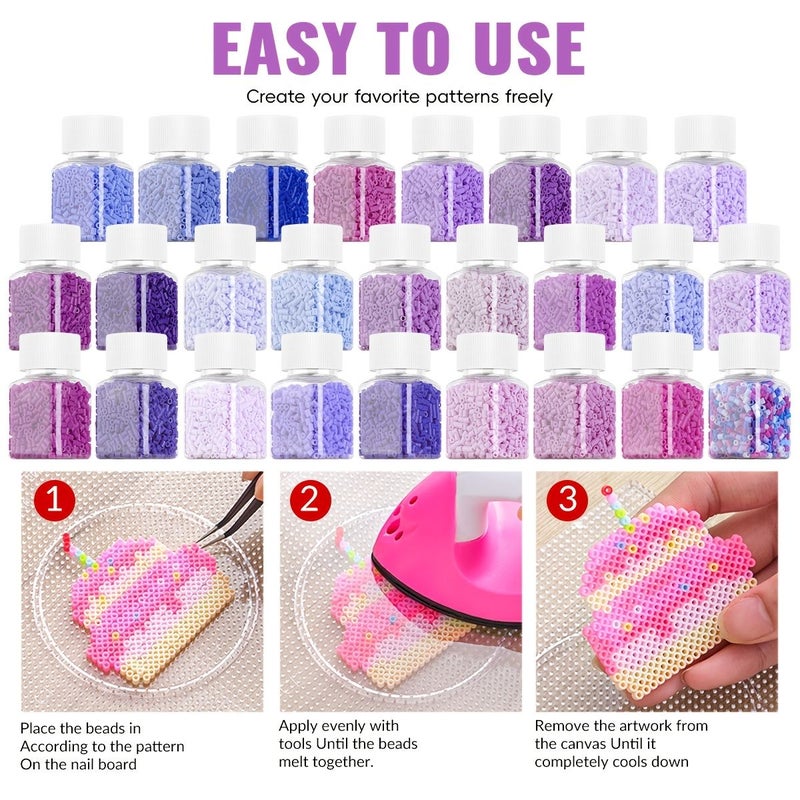 1150pcs 2.6mm Fused Bead Set DIY Creative Jewelry Making Kit Holiday Gift - Image 5