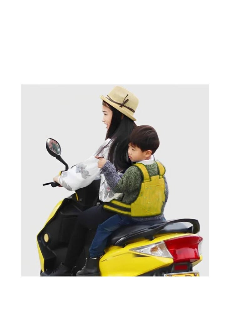 حزام تثبيت فيست أطفال للركوب علي الاسكوتر و الموتوسيكل - أصفر - Image 2