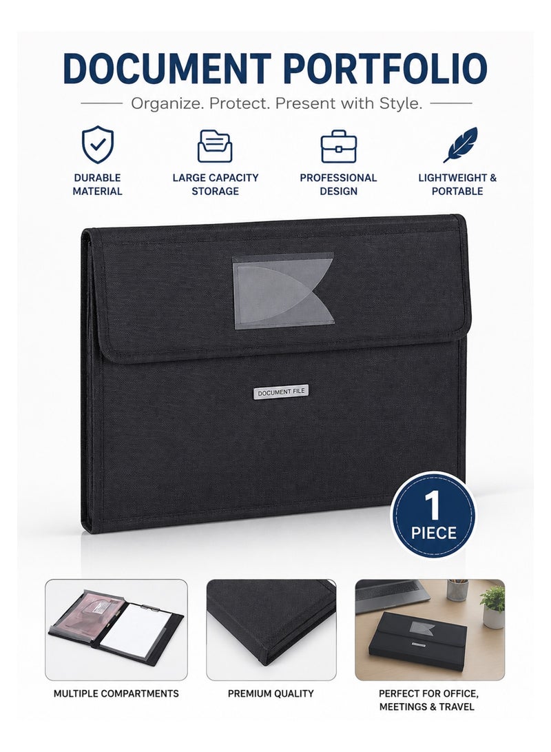 Foldermate A4 Size Premium Executive Portfolio Folder with Writing Pad - Image 1