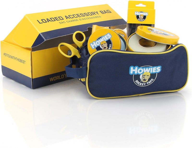 Howies Hockey Loaded Accessory Bag – Includes Stick, Grip, and Shin Pad Tape, Helmet Repair Kit, Fine Skate Stone and More! Ultimate Travel Bag and Gift for Hockey Players & Fans. - Image 1