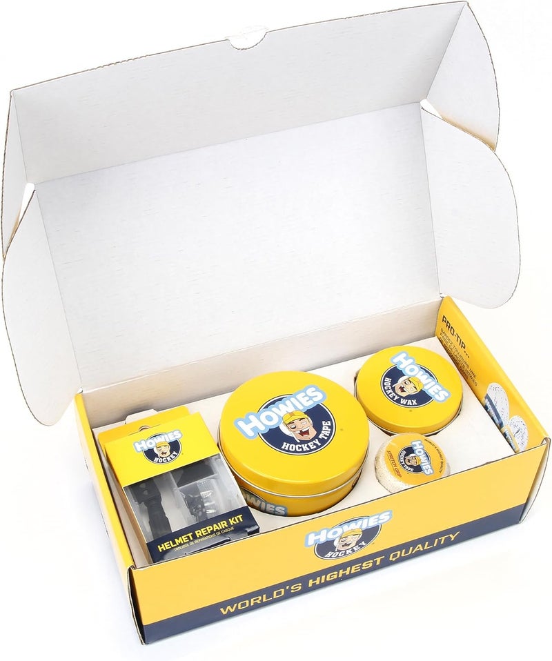 Howies Hockey Loaded Accessory Bag – Includes Stick, Grip, and Shin Pad Tape, Helmet Repair Kit, Fine Skate Stone and More! Ultimate Travel Bag and Gift for Hockey Players & Fans. - Image 3