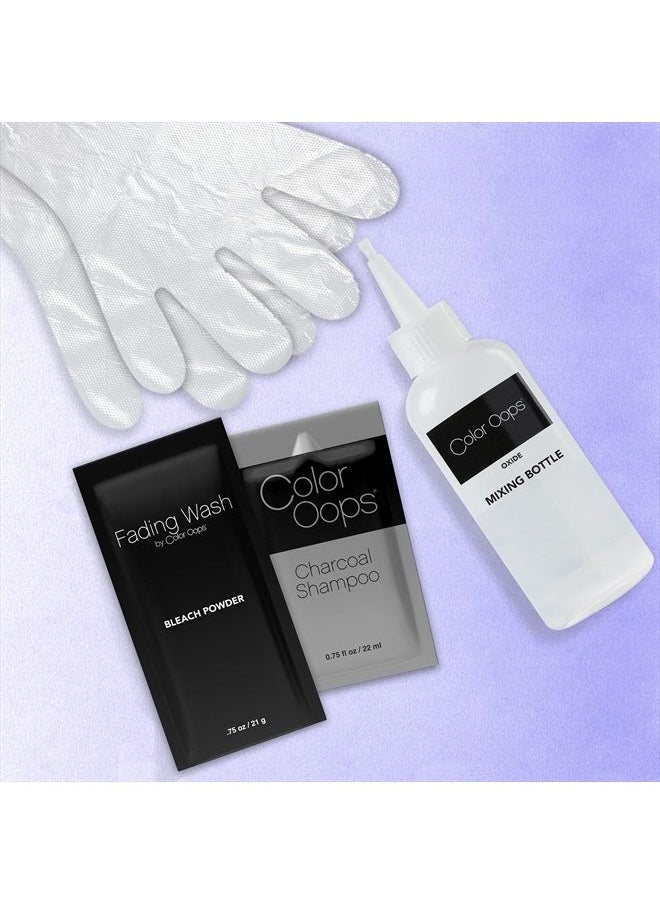 Color Oops - Fading Wash Kit with Activated Charcoal - Bleach Wash Shampoo - Image 1