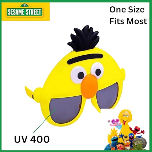 Sun-Staches SunStaches Sesame Street Official Bert Sunglasses Costume Accessory UV 400 One Size Fits Most 8 - Image 5