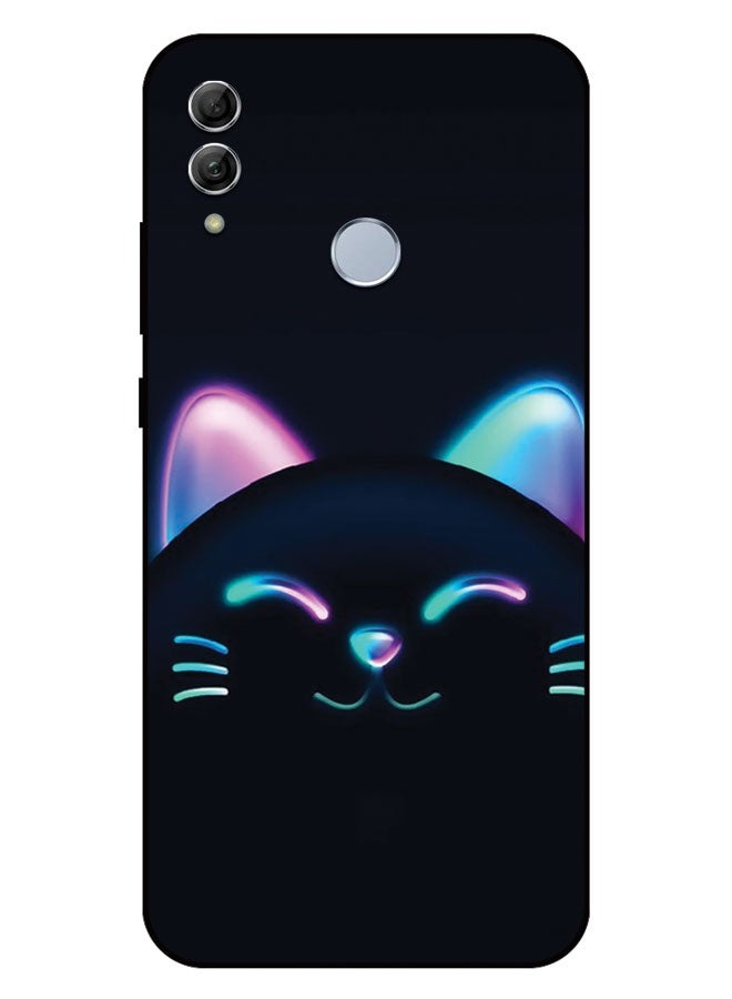 EYE CATCH Printed Protective Case Cover For Honor 10 Lite  -  Black Cat - Image 1