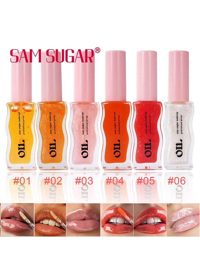 سكر سام زيت الشفاه الذهبي اللامع - زيت الشفاه المنقوع بالعسل ، يمنع جفاف الشفاه وتشققها ، تركيبة طبيعية #05 - Image 5