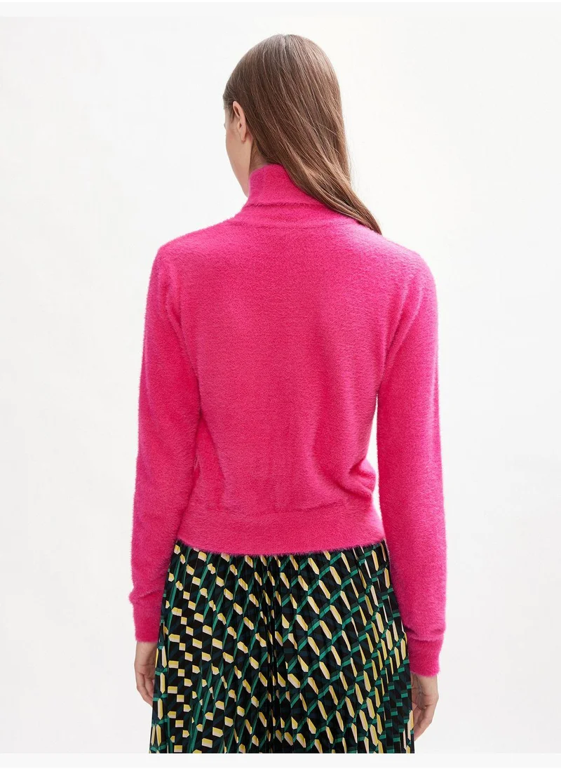 كوتون Plushy Turtleneck Sweater Long Sleeve