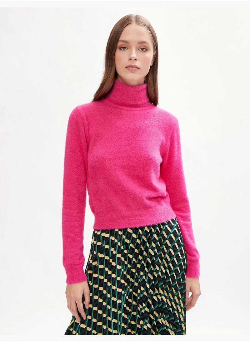 كوتون Plushy Turtleneck Sweater Long Sleeve