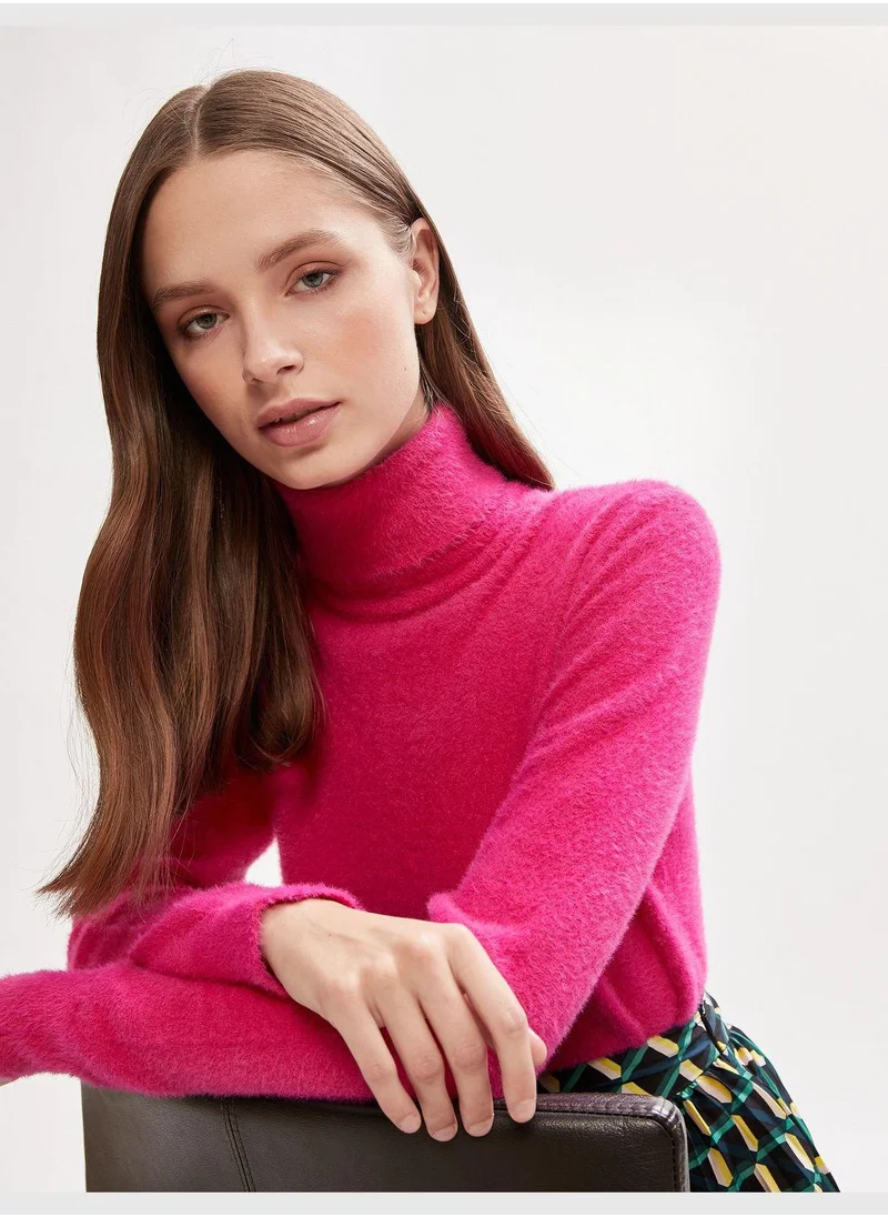 كوتون Plushy Turtleneck Sweater Long Sleeve