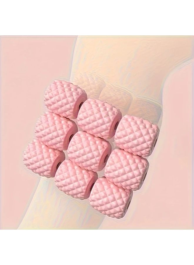 Modern Pink Leg Massager Roller For Muscle Relief Fitness Relaxation - Image 3