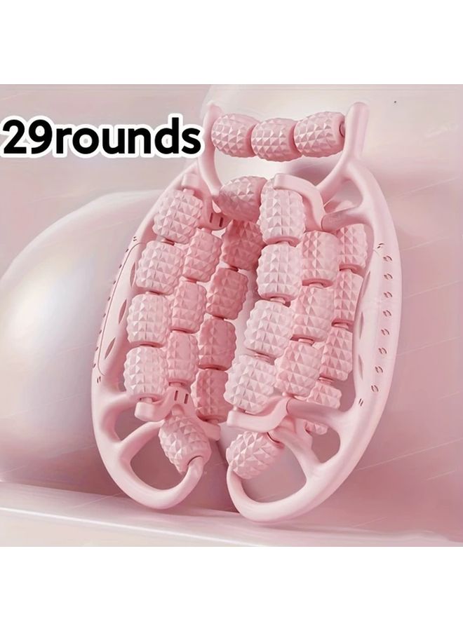 Modern Pink Leg Massager Roller For Muscle Relief Fitness Relaxation - Image 1