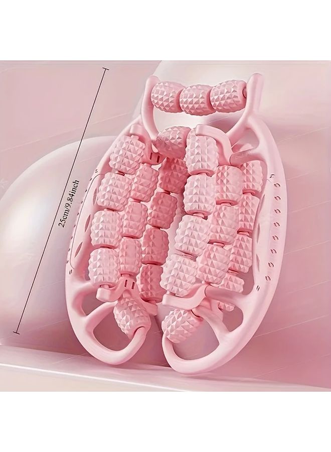 Modern Pink Leg Massager Roller For Muscle Relief Fitness Relaxation - Image 2
