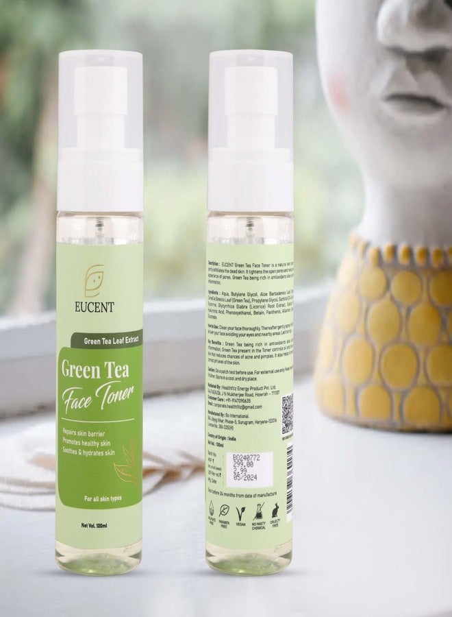 EUCENT Green Tea Face Toner, 100ml, Reduces Redness, Calming Effect, Clears Pores, Tones Skin, For All Skin Types - Image 5