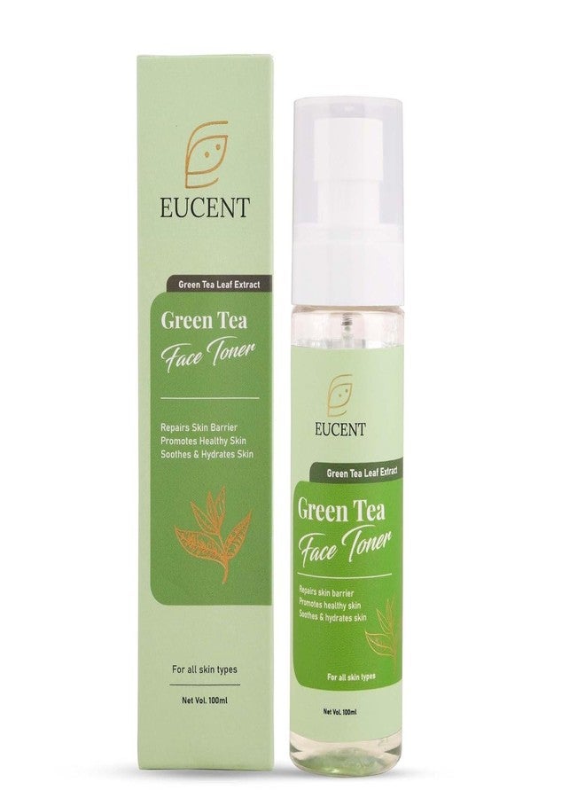 EUCENT Green Tea Face Toner, 100ml, Reduces Redness, Calming Effect, Clears Pores, Tones Skin, For All Skin Types - Image 1