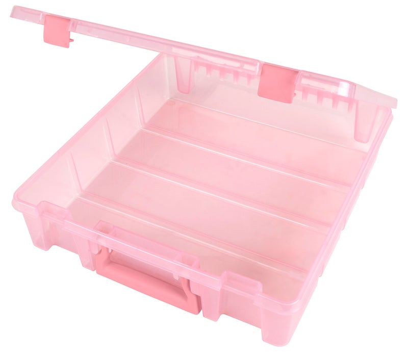 ArtBin 6955RK Super Satchel 1-Compartment Box, Art & Craft Organizer, 1-Pack, Translucent Blush - Image 2