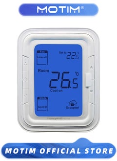 Motim T6861 Thermostat Blue Vertical 220V Temperature Controller Thermostat Temperature Switch Panel  - Image 1