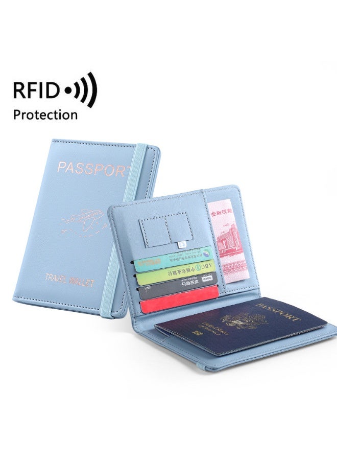 Mordely passport holder Stylish Passport Wallet with Multiple Card Slots Blocking Keep Your Documents Organized and Secure - Image 1