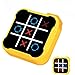 uimomn Tic Tac Toe 4 in 1 Handheld Educational Game Machine Electronic Tic Tac Toe Game for Education and Memory Growth Home Toy Board Game for Kids and Adults Yellow - Image 2