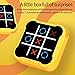 uimomn Tic Tac Toe 4 in 1 Handheld Educational Game Machine Electronic Tic Tac Toe Game for Education and Memory Growth Home Toy Board Game for Kids and Adults Yellow - Image 4