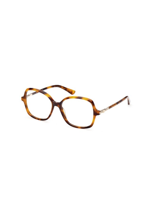 GUESS Gu2906 Geometric Acetate Frames For Women Size 55, Blonde Havana - Image 1