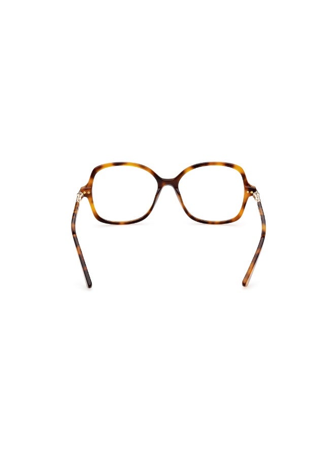 GUESS Gu2906 Geometric Acetate Frames For Women Size 55, Blonde Havana - Image 4