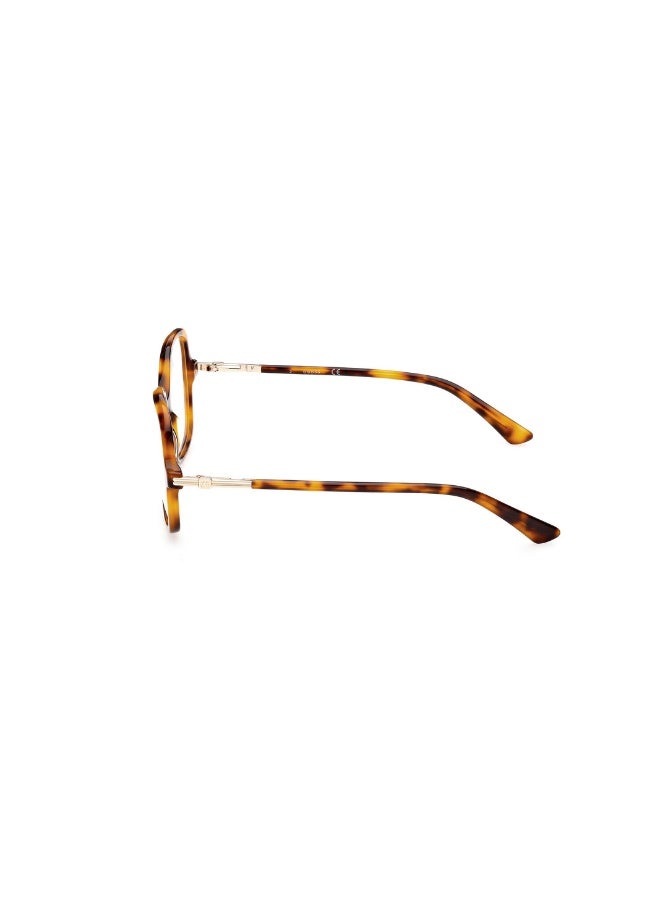 GUESS Gu2906 Geometric Acetate Frames For Women Size 55, Blonde Havana - Image 2
