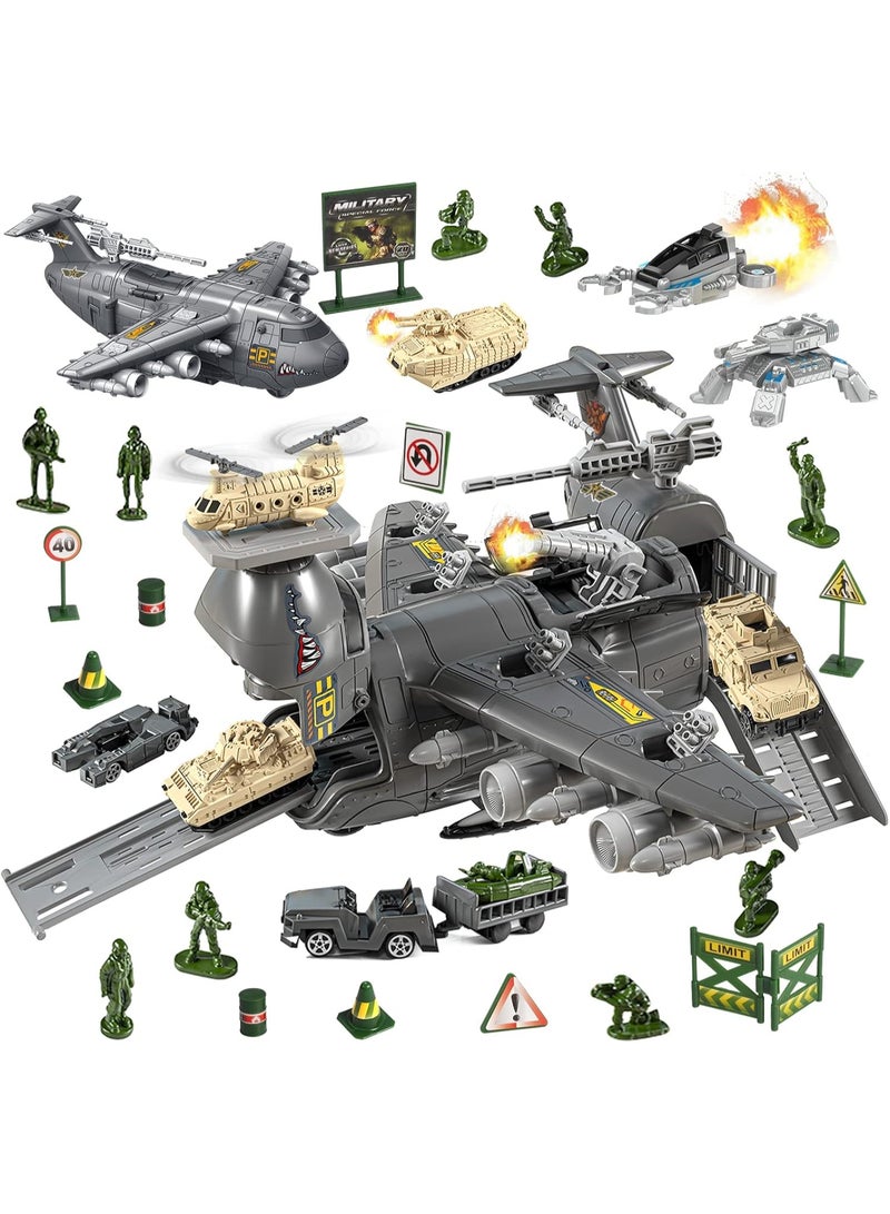 ميكسد ألعاب الطائرات،ألعاب الجيش،ألعاب مع المركبات،رجال الجيش،ألعاب الهليكوبتر للأطفال،مجموعة ألعاب الطائرات،شاحنات الجيش الرجال الطائرات الهليكوبتر،طائرة الشحن النقل - Image 1
