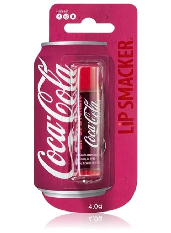 Lip Smacker Coca-Cola Cherry Lip Balm – 4.0g, Sweet Cherry Cola Flavor in Blister Pack