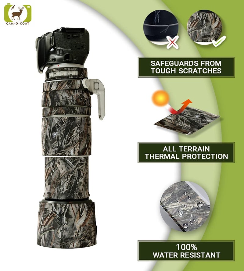 CAMOCOAT Neoprene Coat for Sigma 150-600 mm f/5-6.3 DG OS HSM Contemporary Lens | Water Resistant & All Terrain Protection (Absolute Indian Camo) - Image 3