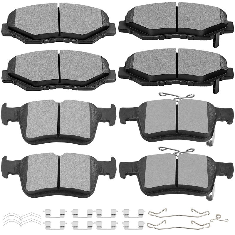 SCITOO D914 D1878 Ceramic Brake Pads Sets Front Rear wHardware Replacement For Honda For Civic 2016 2017 2018 2019 2020 2021 - Image 2